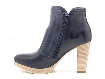 Nero giardini tronchetto chiusura zip donna blu