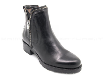 Nero giardini stivaletti con zip donna nero