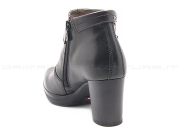 Nero giardini tronchetti con 2 zip donna nero