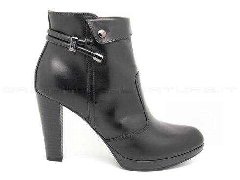 Nero giardini tronchetto con zip donna nero