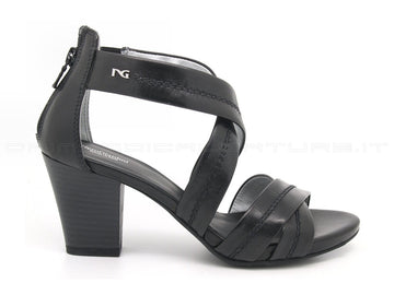 Nero giardini sandali zip donna nero