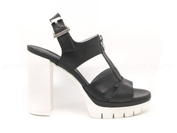 Nero giardini sandali zip donna nero