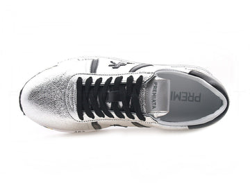 Premiata beth sneakers laminata donna argento