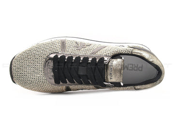 Premiata sneakers conny rete platino donna oro