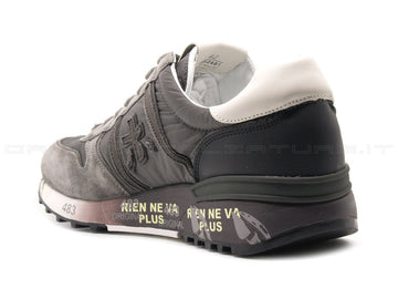 Premiata uomo sneakers lander grigia uomo grigio