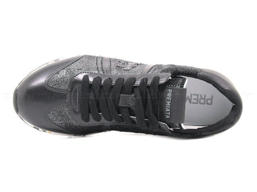 Premiata lucy pelle velluto donna nero