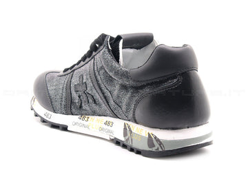 Premiata lucy pelle velluto donna nero