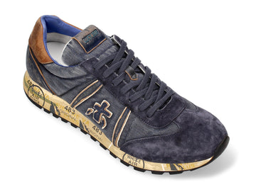 Premiata Lucy denim suede men's sneakers