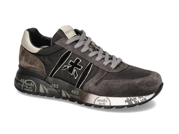 Premiata uomo sneakers Lander marrone nere