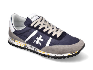 Premiata man Sean suede and nylon sneakers