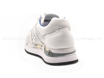 Premiata conny microforata bianco donna bianco