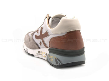 Premiata uomo sneakers mick tortora cuoio uomo tortora
