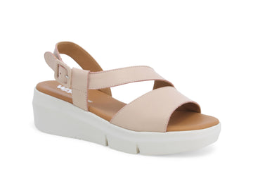 Melluso Comfort Sandals with Comfortable Wedge Leather Upper