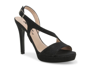 Melluso Woman Elegant High Heel Sandals in Fabric