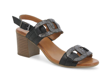 Melluso Women's Summer Sandals 2 bands with leather upper