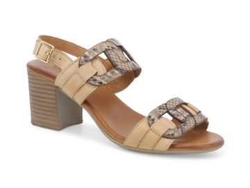 Melluso Casual Sandals 2 bands high heel Leather upper