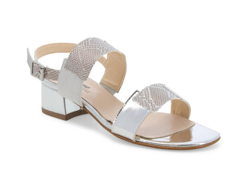 Melluso Summer Sandals with two bands in Laminated Leather