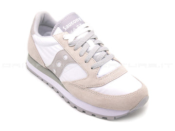 Saucony jazz originals bianco grigio donna bianco