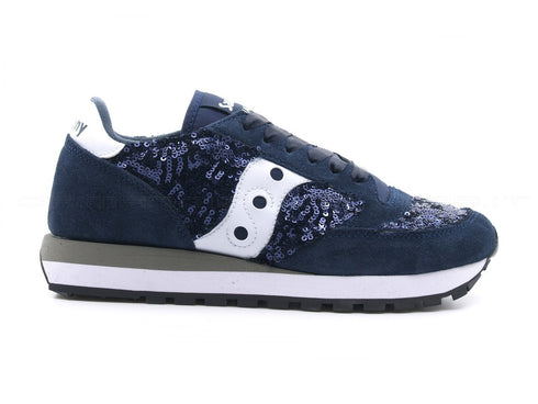 Saucony jazz originals con paillettes donna blu