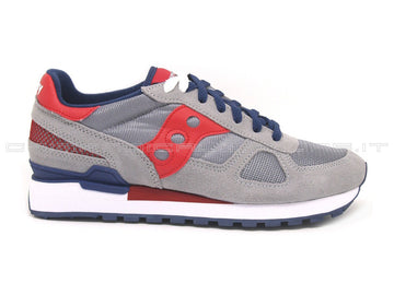 Saucony uomo shadow grigio rosso blu uomo grigio