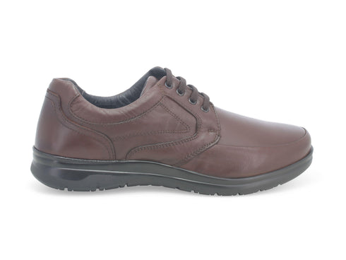 Melluso uomo scarpe classiche casual in pelle marrone