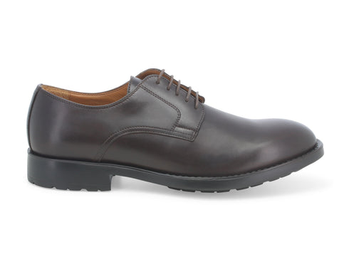  Melluso uomo scarpe derby classiche in pelle liscia U80003B-220729 marrone
