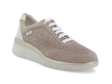 Melluso Summer Lace-up Shoes with Wedge Suede upper