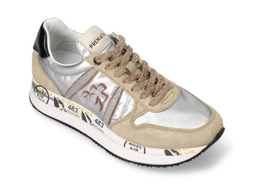 Premiata Tris platform shoes in suede fabric