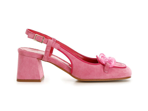 CafèNoir Décolleté Slingback Casual-Chic tomaia Camoscio Rosa C1EL5050-R002