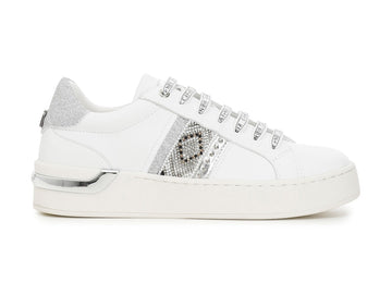 CafèNoir sneakers micro applicazioni suola cassetta bianca C1DS9210-W001