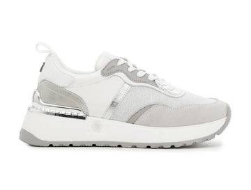 CafèNoir donna sneakers camoscio tessuto bianco C1DL9110-W001