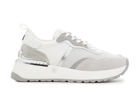 CafèNoir donna sneakers camoscio tessuto bianco C1DL9110-W001