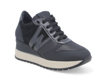 Melluso sneakers lacci zeppa tomaia pelle