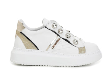 CafèNoir donna sneakers stringate tomaia pelle bianca C1DE1620-W001
