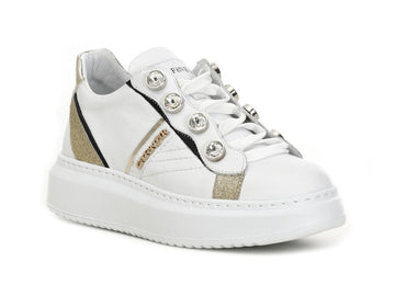 CafèNoir donna sneakers stringate tomaia pelle