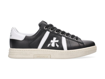Premiata uomo sneakers Russell tomaia pelle nera 6067