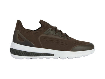 Geox Uomo Scarpe Leggere Spherica Actif Estive Zero-Shock Tessuto Verde Militare U35BAA-MILITARY