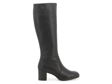 Melluso stivali tacco medio tomaia pelle nera Z244B-218668