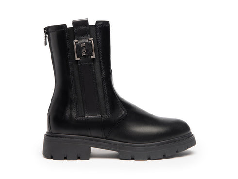 NeroGiardini stivaletti chelsea zip tomaia pelle nera I205910D