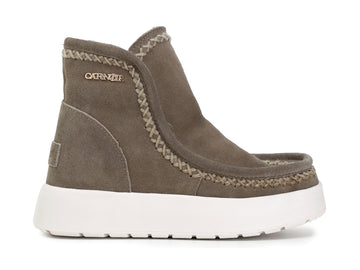 CafèNoir stivaletti invernali tomaia camoscio sabbia taupe beige C1DZ6120-M006