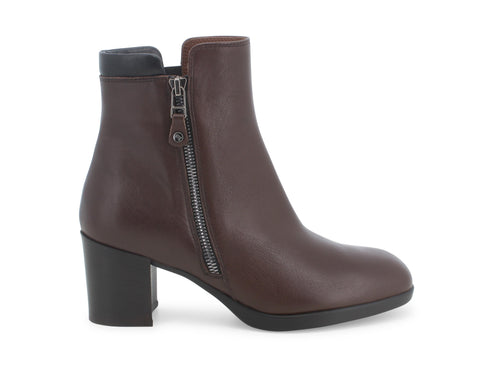 Melluso stivaletti comfort zip esterna pelle marrone Z240B-218933