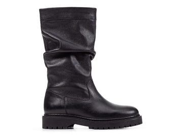 Geox Bleyze stivali con lampo donna pelle nera D16QDH