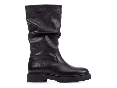 Geox Bleyze stivali con lampo donna pelle nera D16QDH