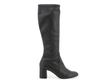 Melluso donna stivali in tessuto elasticizzato nera Z410B-218073