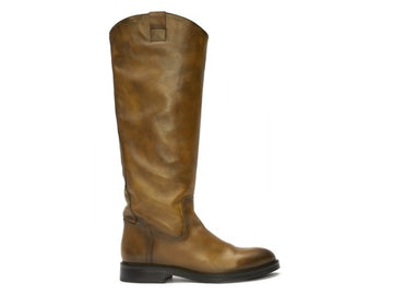 Felmini leather asymmetric high leg boots