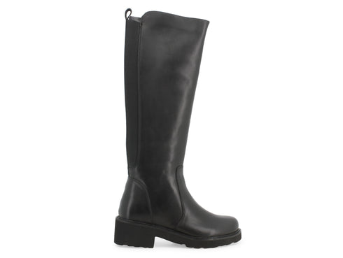 Melluso stivali gambale elasticizzato tomaia pelle nera 034305-218398