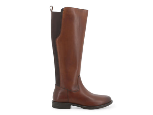 Melluso stivale tacco basso pelle elastico marrone K36014-217473