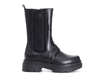 CafèNoir donna stivali sportivi in pelle nera C1EC1060-N001