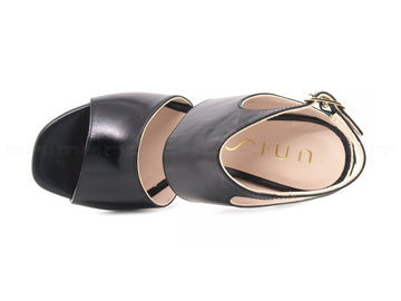 Unisa sandali con doppie fasce donna nero
