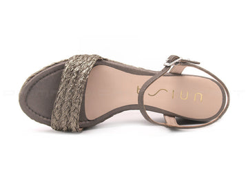 Unisa sandalo con zeppa donna bronzo
